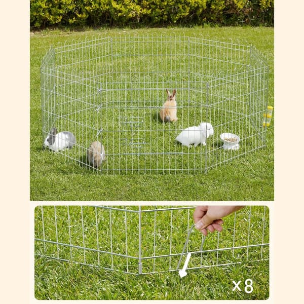 Puppy Run Rabbit kokoontaitettava juoksu koirille Hopea