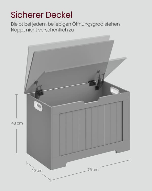 Skobänk med förvaringsutrymme 40 x 76 x 48 cm lantlig stil