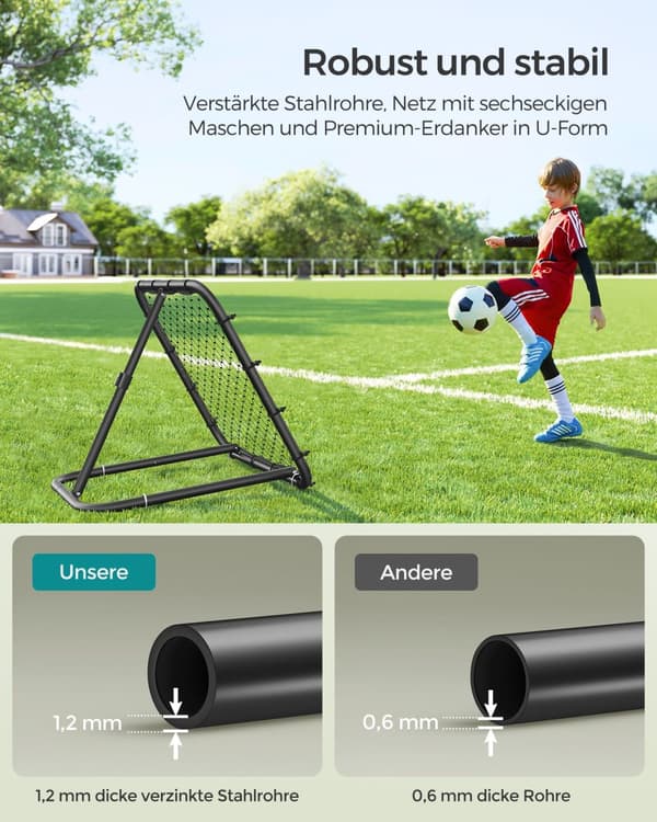 Fodboldmål med stålramme til børn