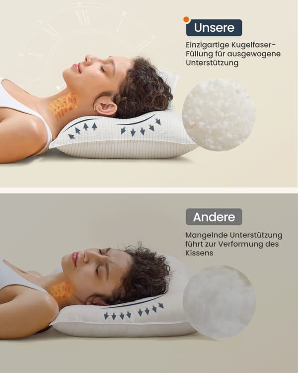 Pude 80 x 40 cm maskinvaskbar skyhvid
