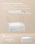 Miniatyrbillede 4 af 6: Make-up organiser 4 niveauer 20 x 32 x 39,1 cm, transparent