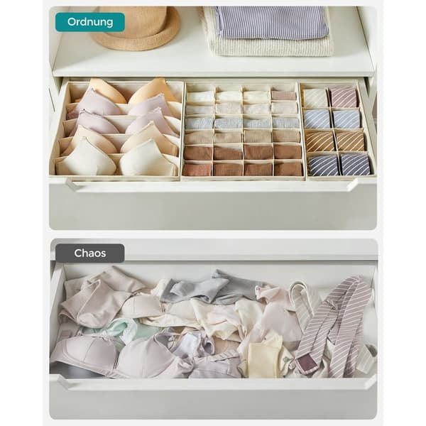 Underklädeskorg set om 8 st