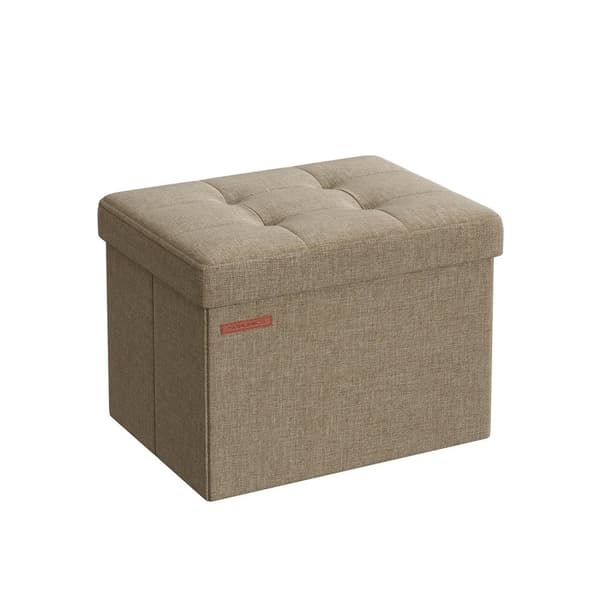 Bænk med opbevaringsplads light taupe