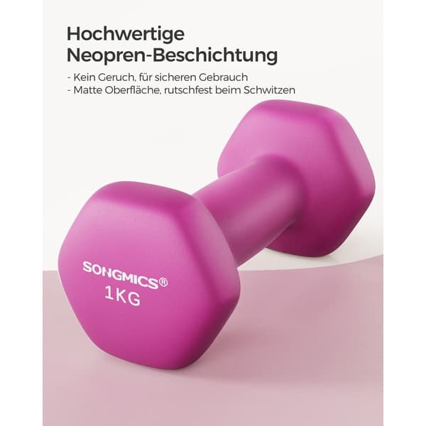 Håndvægt sæt med 2 pink