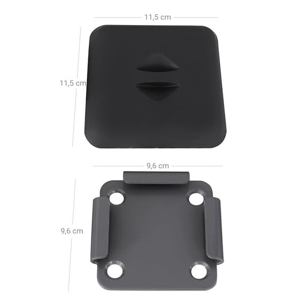 Blindmarkis Metallbasplatta för stödstolpe Metallbasplatta med plastlock GSA004