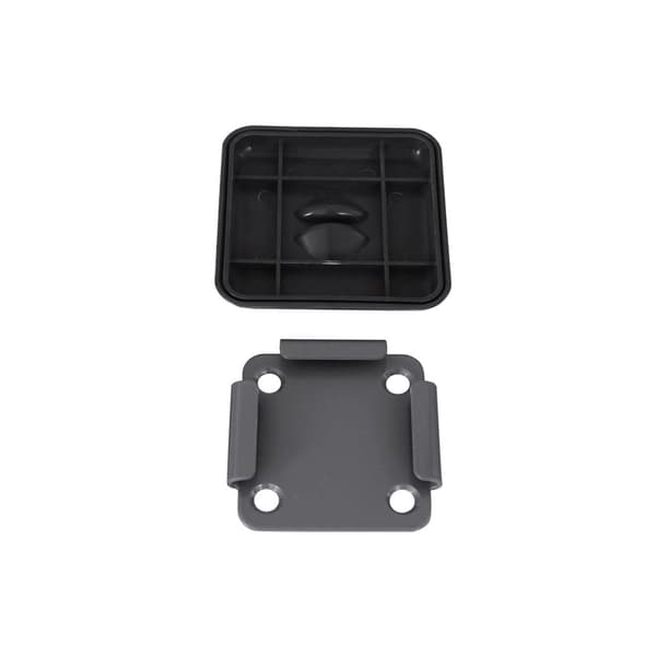 Blindmarkis Metallbasplatta för stödstolpe Metallbasplatta med plastlock GSA004