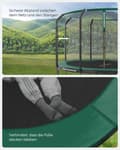 Miniatyrbild 3 av 6: Trampolin  Songmics, 305 cm svart-mörkgrön