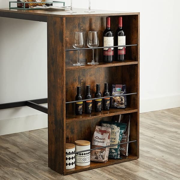 Barbord i industriell design med hylla