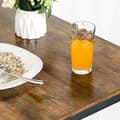 Miniatyrbillede 5 af 6: Spisebordssæt, barbord med 2 barstole, morgenmadsspisebord og taburetsæt, køkkenbord med barstole, til køkken, stue, spisestue, rustik brun LBT15X