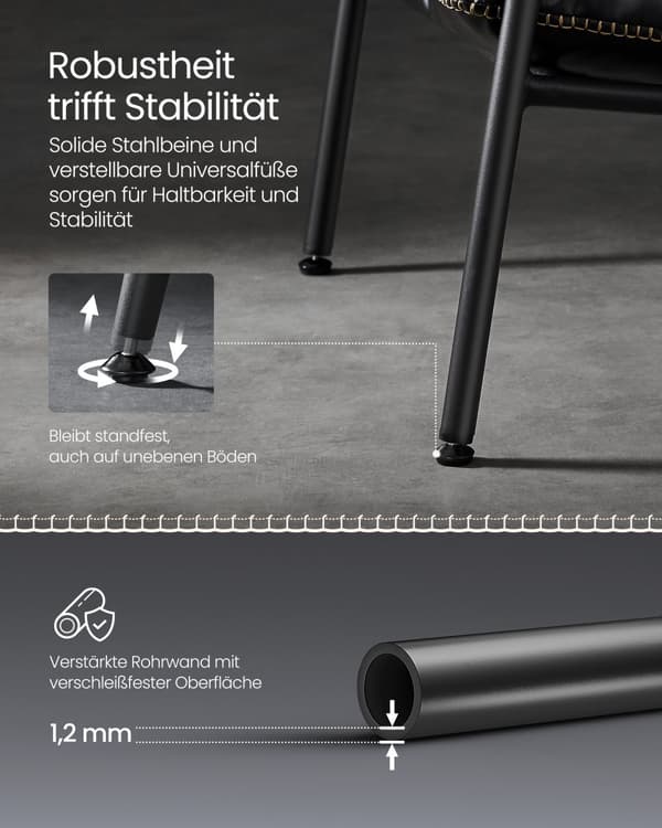 EKHO fåtölj med metallram