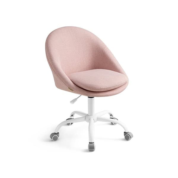 Höjdjusterbar hemmakontorsstol rosa