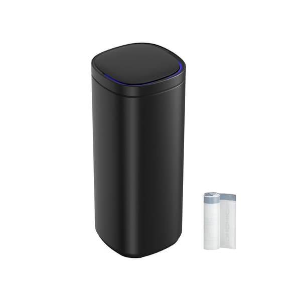 Köksbehållare med rörelsesensor 50L, automatisk soptunna, papperskorg, flerfärgade indikatorlampor, ozonluktkontroll, lock som håller sig öppet, hög,