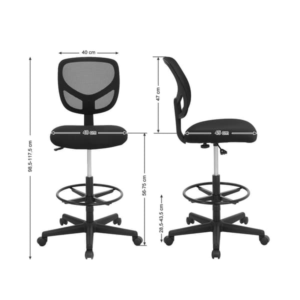 Mesh ritpall stol, OBN15BK