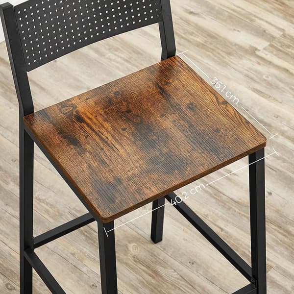 Barstol, Barstol, Köksstol, Köksstol, Vardagsrum, Matsal, Industriell design, Vintage Brown/Black LBC070B01