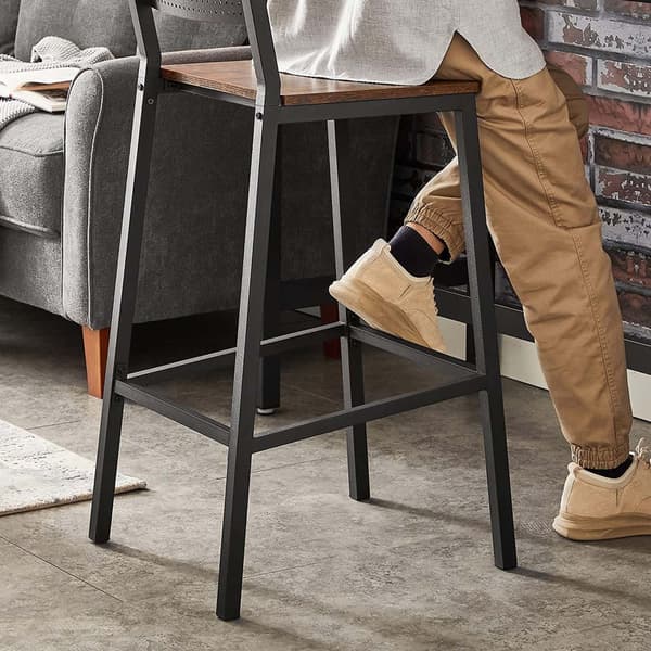 Barstol, Barstol, Köksstol, Köksstol, Vardagsrum, Matsal, Industriell design, Vintage Brown/Black LBC070B01