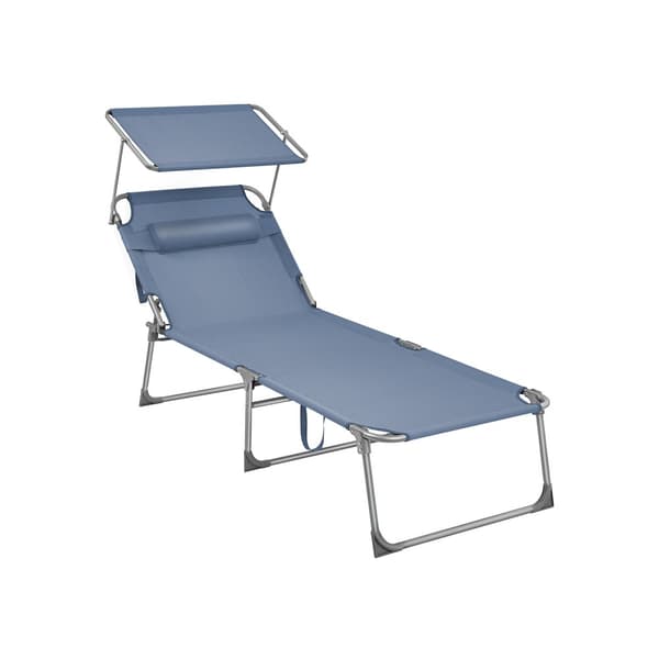 Solstol 71 x 200 x 38 cm blå