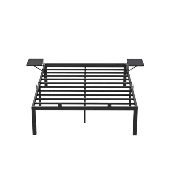 Dubbel sängram i metall för madrass 190 x 140 cm