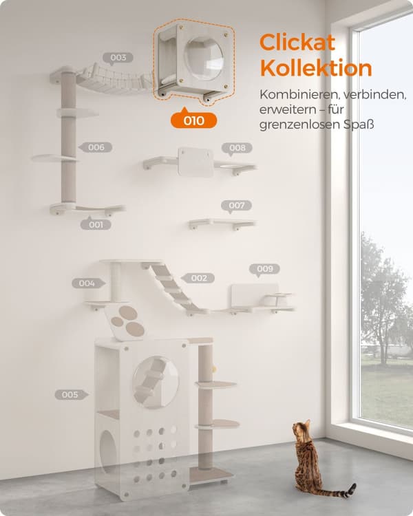 Clickat Collection - No. 010 Kissaluola seinäasennukseen