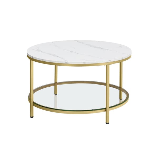 Soffbord med modern glasskiva