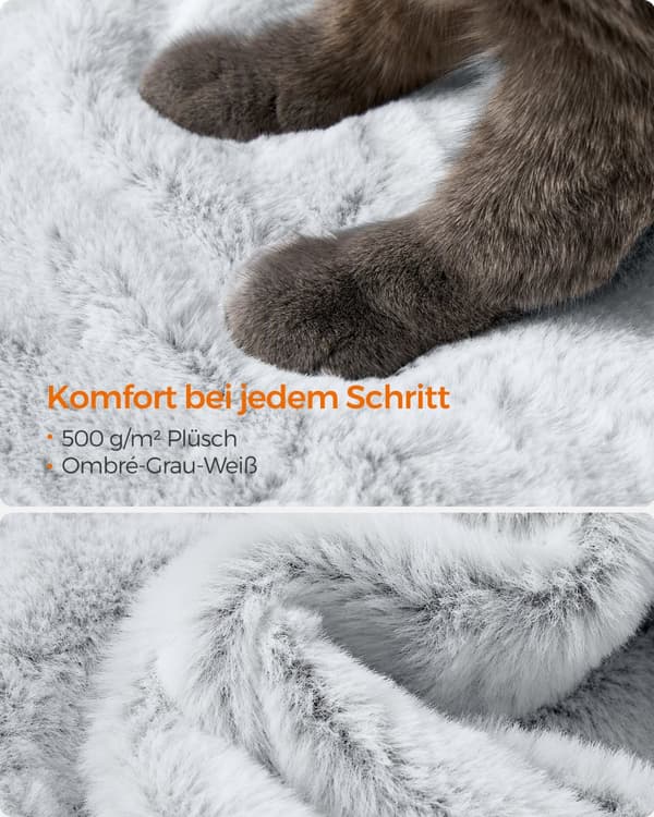 PCT162W01 Klösbräda för katt med mjukt överdrag Gråblå