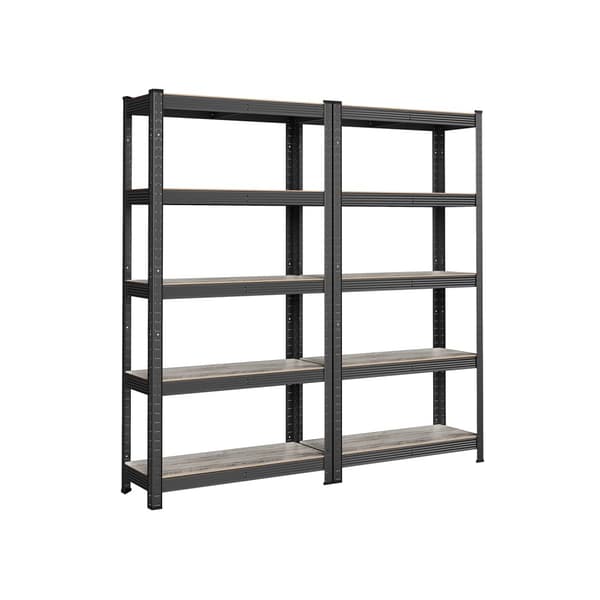 Set med 2 förvaringshyllor 150 cm höga