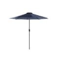 Miniatyrbillede 1 af 6: 290 cm haveparasol, UPF 50+, solafskærmning, 30° hældning i 2 retninger, håndsving til åbning og lukning, til udendørs haver, pool, balkon, terrasse,