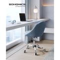 Miniatyrbild 2 av 6: Homeoffice Stol Svängbar skrivbordsstol Skumstoppning Höjdjusterbar Studie Sovrum Blå OBG020Q01