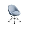 Miniatyrbild 1 av 6: Homeoffice Stol Svängbar skrivbordsstol Skumstoppning Höjdjusterbar Studie Sovrum Blå OBG020Q01