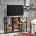 Pikkukuva 4 / 6: Kirjahylly, kirjahylly, hylly, TV-teline, konsolipöytä, 6 lokeroa, toimistoon, olohuoneeseen, makuuhuoneeseen, 33 x 120 x 80 cm, teollinen muotoilu,