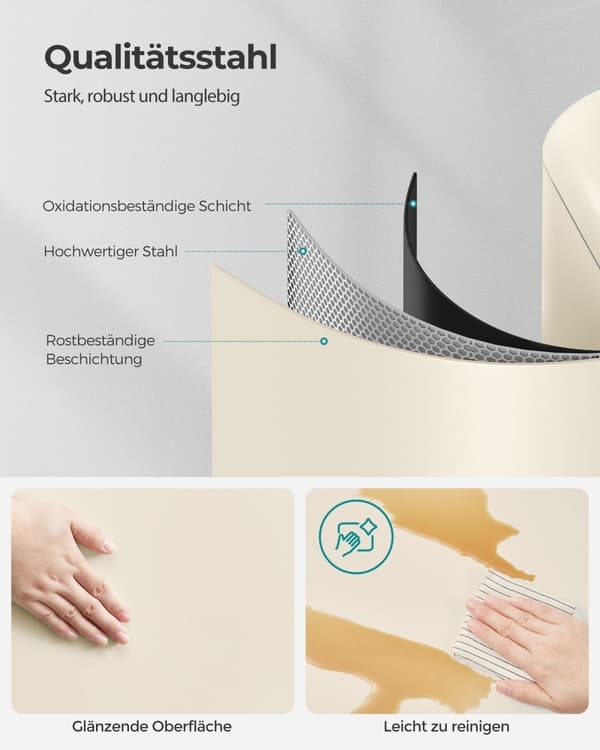 Pedalhink med innerhink gräddvit