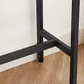 Miniatyrbillede 6 af 6: Barbord, smalt rektangulært barbord, køkkenbord, pub-spisebord, stålramme, 100 x 40 x 90 cm, nem montering, industriel, grå og sort LBT010B02