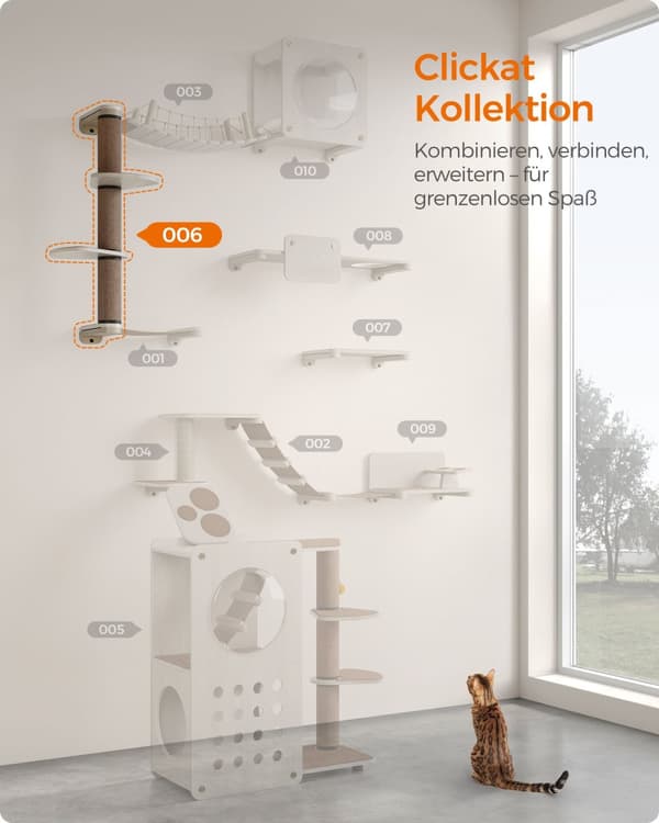 Clickat Collection - No. 006 Kradsetræ til vægmontering