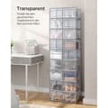 Miniatyrbild 3 av 6: Skokartonger set om 18 transparent-grå