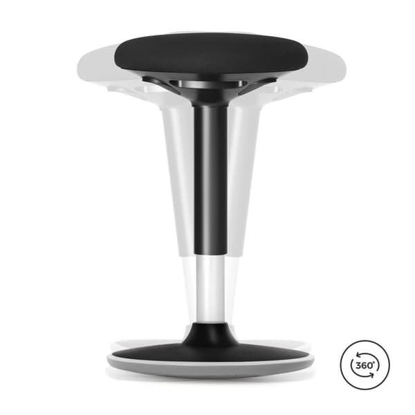 Active Stool, Wobble Stool ståbordsstol, balansstol, justerbar höjd 55-70 cm, ingen montering krävs, svart