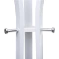 Miniatyrbillede 5 af 6: Heavy Duty Coat Hat Stand Rack Garment Coat Tree 9 Hook Metal, 176 cm Hvid