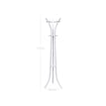 Miniatyrbillede 6 af 6: Heavy Duty Coat Hat Stand Rack Garment Coat Tree 9 Hook Metal, 176 cm Hvid