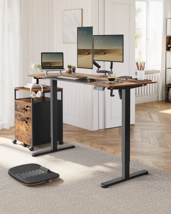Elektriskt höj- och sänkbart skrivbord utan bordsskiva