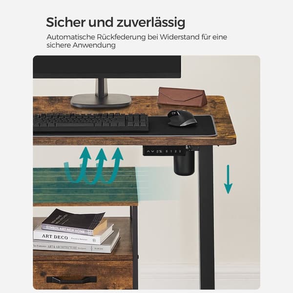 Höjdjusterbart skrivbord 120 x 60 x 73,5-119