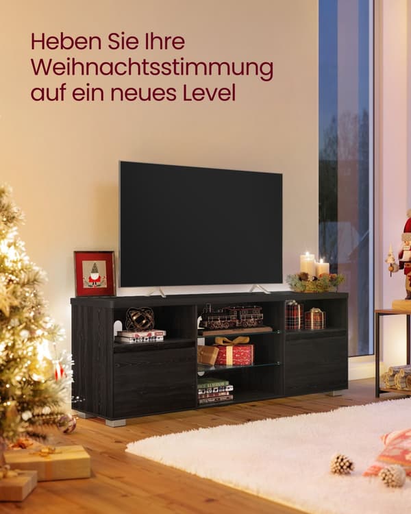 TV-möbel med LED-belysning upp till 70 tum