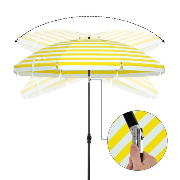 Taitettava puutarhasateenvarjo Ø 160 cm