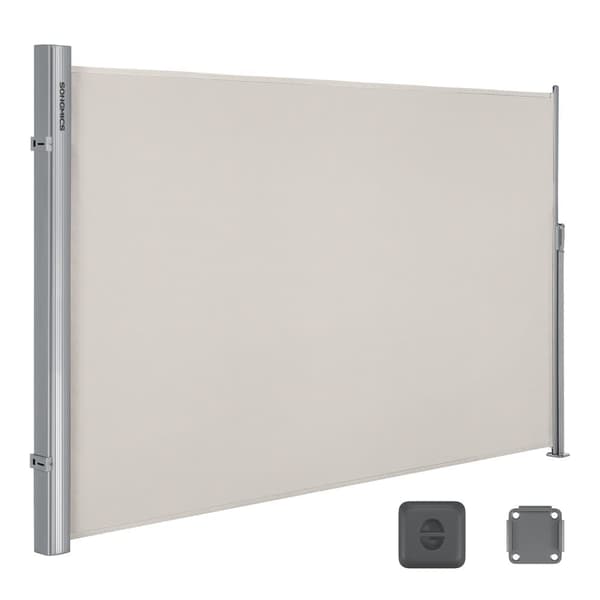 180 x 300 cm (H x B), sidomarkis för balkong och terrass, TÜV SÜD GS-certifierad, insynsskydd, solskydd, sidomarkis, Beige