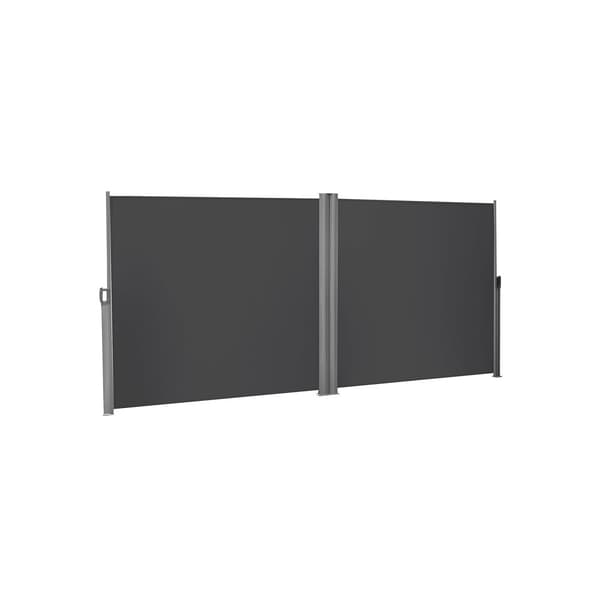Dubbel sidomarkis 600 x 200 cm antracit