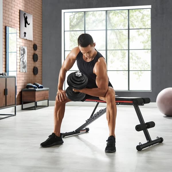 Sæt med 2 håndvægte i støbejern, justerbare til mænd og kvinder, stålgreb, fitnesstræning, vægtløftning, hjemmegym, sort