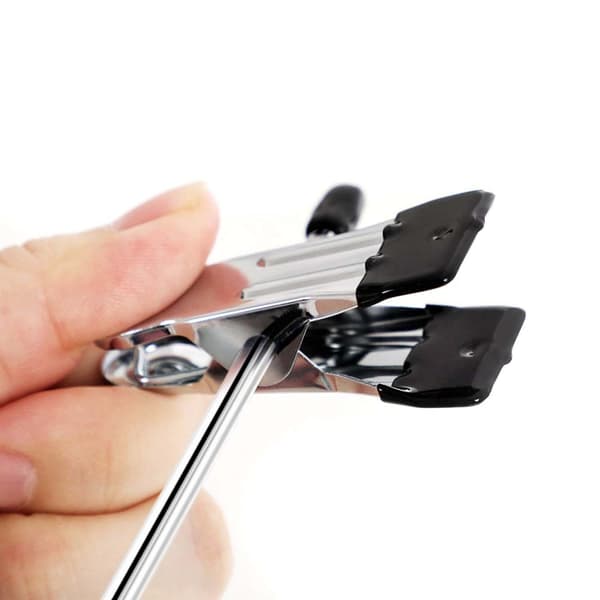 Byxkjolhängare med clips, uppsättning med 3 utrymmesbesparande byxhängare i metall i 4 våningar, med 8 justerbara halkfria clips, för byxor, jeans, h