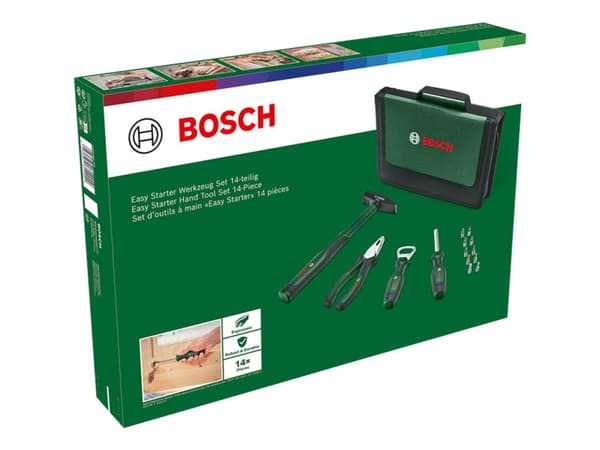 Bosch Easy Starter - Verktøyssett - 14 deler - inn zipped case