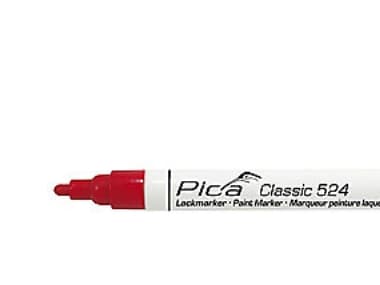 Pica markeringspenna röd - Klassisk industrifärgspenna med rund spets 2-4 mm