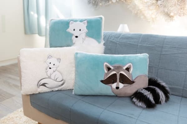 NICI 61307, Blå, Grå, Rektangulär, Polyester, Dekorationskudde