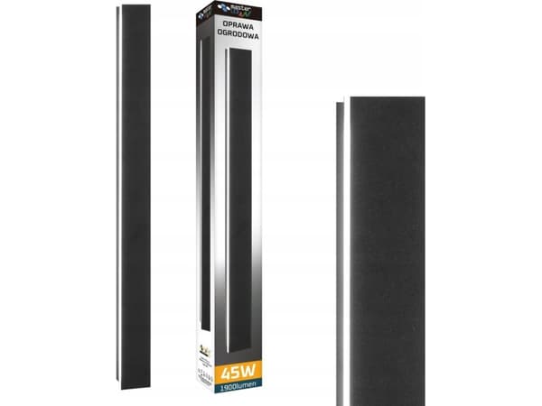 LVT LVT Lara 1576 vägglampa vägglampa utomhus 1x45W LED 4000K svart