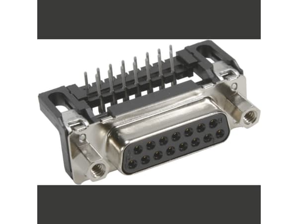 Harting 09 66 212 6603, D-Sub 15-pin F, musta, metalli, polybuteenitereftalaatti (PBT), teräs, termoplastinen hartsi, kupariseos, 10 mO, 1000 V