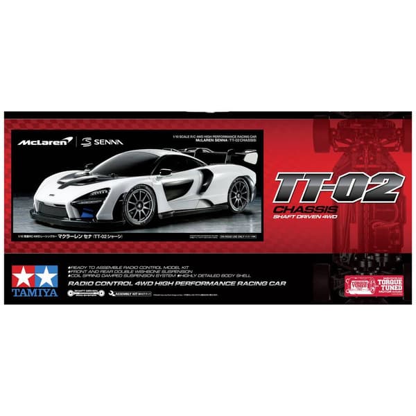 Tamiya 1:10 RC modellbil 1:10 RC McLaren Senna TT-02 Fyrhjulsdrift (4WD) TT-02